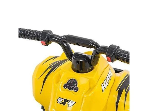 Huffy 6V Mini Quad & Trailer Ride-On Kids& Unisex Yellow