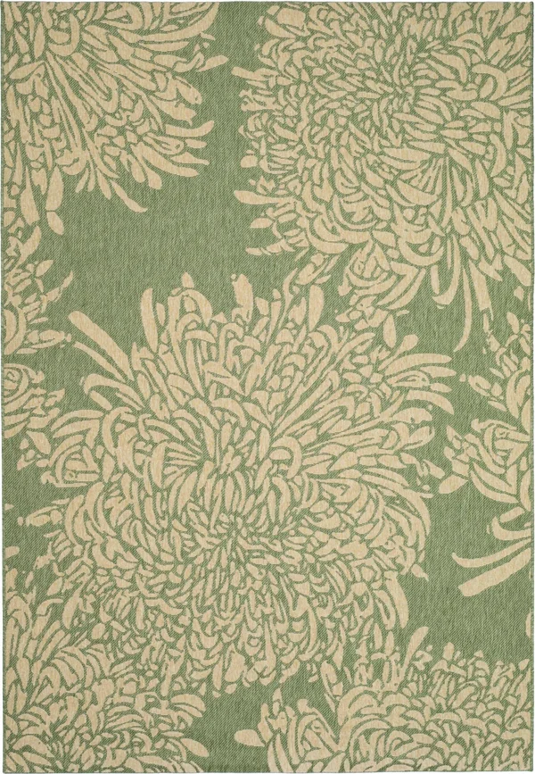 Safavieh Martha Stewart MSR4125R 6&7x22 x 9&6x22 Green - Beige Area Rug