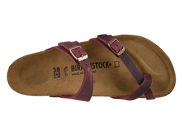 Birkenstock Women's Mayari Sandal - 40 - Zinfandel Oiled Leather
