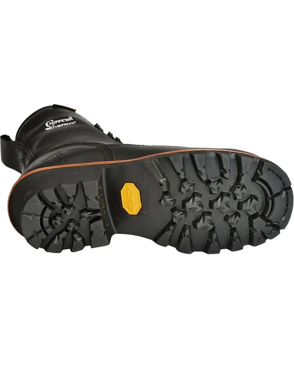 Chippewa Men's Insulated Waterproof Black Composite Toe Logger -10.5m