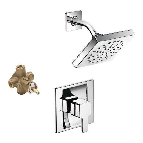 Moen KS90-P-TS2712CR 90 Degree 6-Inch Rain Shower - Chrome