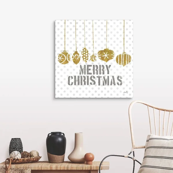 Merry Christmas - Canvas Wall Art, 30x30, Great Big Canvas