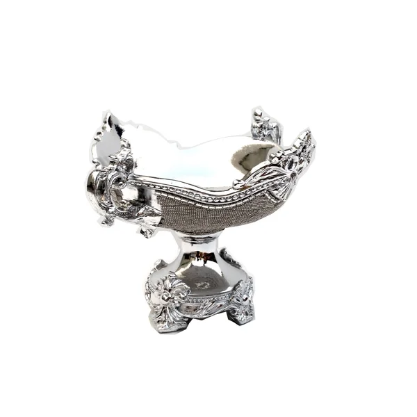 Amazing Rugs Ambrose Chrome Plated Crystal Embellished Ceramic Fruit Platter, YS9234LP