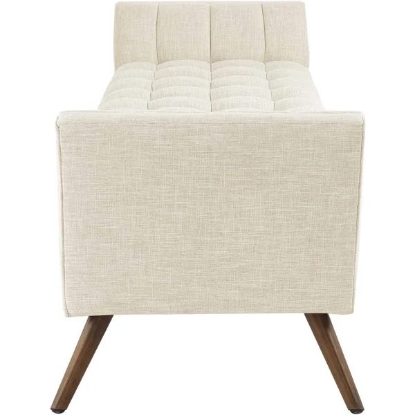 Modway Response Fabric Bench, Gray