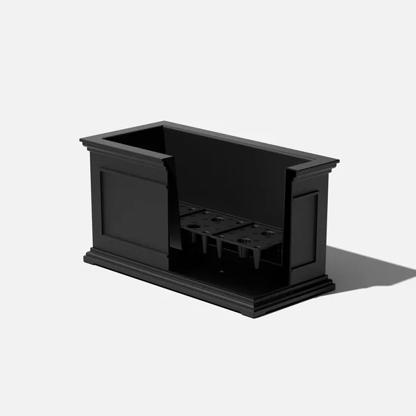 Veradek Brixton Long 33x22 Planter - Black