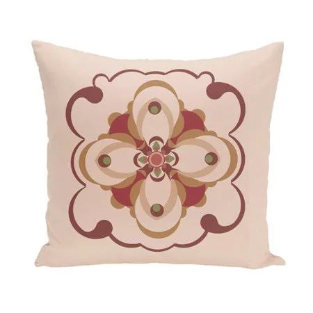 Bungalow Rose Anita Geometric Throw Pillow, Gray