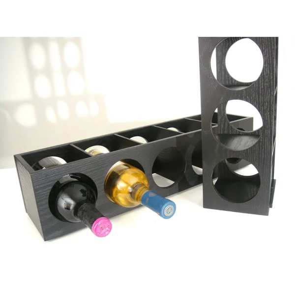 Proman Products Rutherford Wine Rack- Black - WX16562
