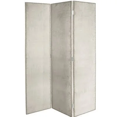 Darby Home Co Rohon 72x22 x 49x22 Screen 3 Panel Room Divider Color: Light Gray