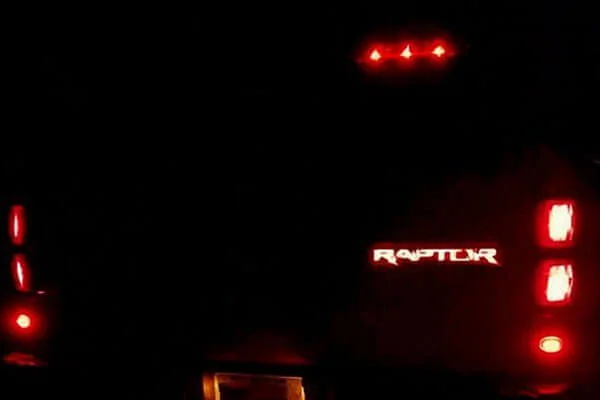 Recon SVT Raptor Tailgate Emblem - Illuminated 264284RD