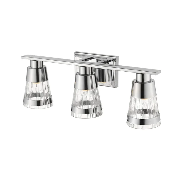 Z-Lite 1923-3V-CH-LED Ethos 3 Light Vanity, Chrome