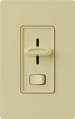 Lutron S-10PNL-IV Skylark 1000W Single-Pole Dimmer with Locator Light - Ivory