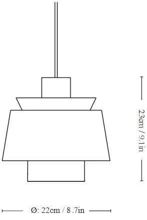 u0026Tradition Utzon JU1 pendant light, brass