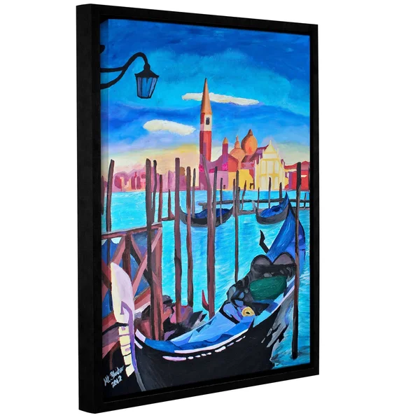 ArtWall San Giorgio Maggiore of Venice by Marcus/Martina Bleichner Framed Painting Print on Wrapped Canvas