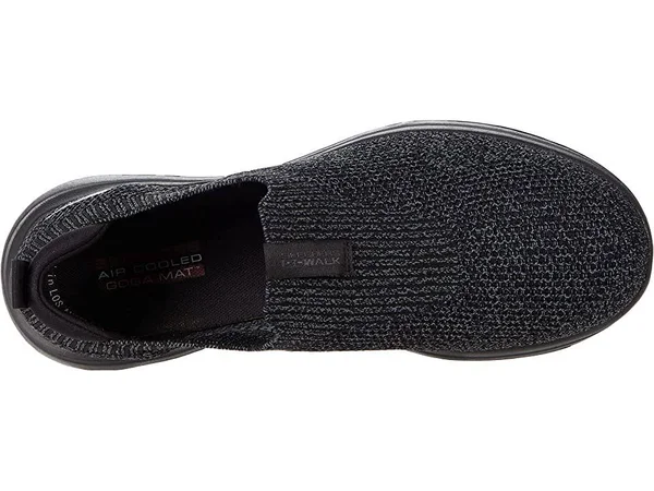 Skechers Men's Go Walk 5 Performance Slip-On Shoes Black/Charcoal 13