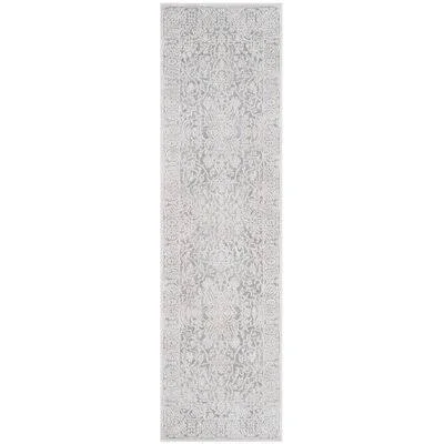 Calidia Floral Power Loom Light Gray/Cream Rug Laurel Foundry Modern Farmhouse Rug Size: Runner 2&3x22 x 16&