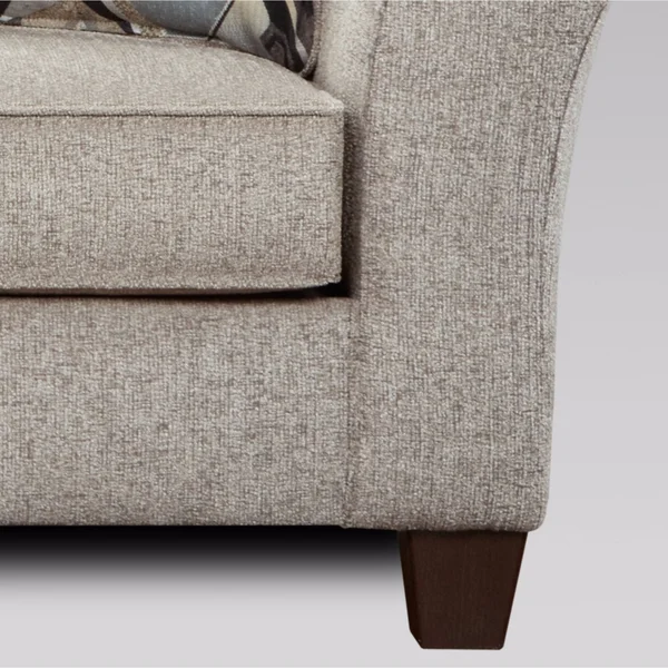 Camero Fabric Pillowback Loveseat - Silver
