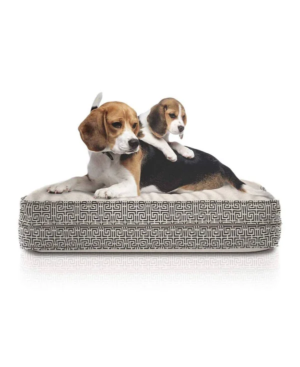 eLuxury Orthopedic Memory Foam Dog Bed - Medium, Cream