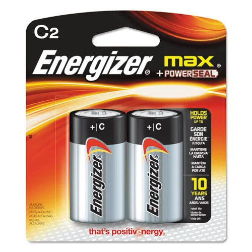 Energizer E93BP2CT Max Alkaline C Batteries