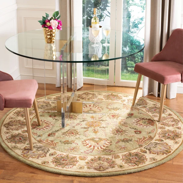 Safavieh Heritage HG343A Area Rug - Green/Gold - Size: 5& x 8&