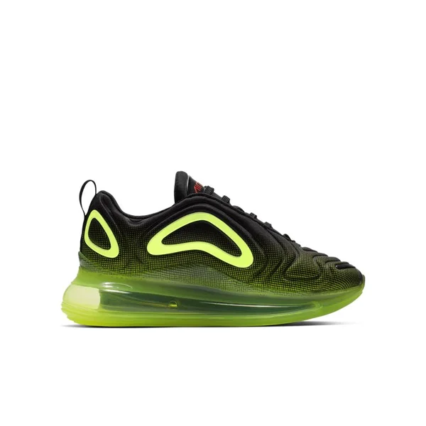 Nike Air Max 720 Little/Big Kids& Shoes in Black/Volt, Size: 7Y, AQ3196-005