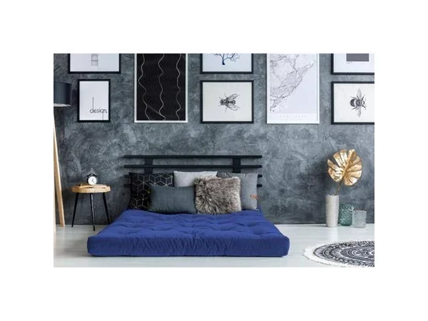 AJD Home 6 Royal Single Foam Twin Futon, 75 in. x 39 in. in Blue