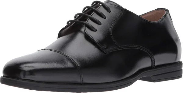 Florsheim Boys Reveal Cap Toe Jr Oxfords - Boy's, Size: 1.5, Black