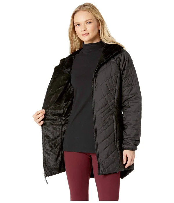 The North Face Women's Mossbud Insulated Reversible Parka: Black