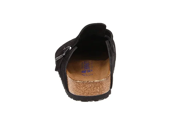 Birkenstock Boston Soft Footbed (Unisex) Clog Shoes Black Suede : 42 (US Men's 9-9.5 - US Women's 11-11.5) Regular