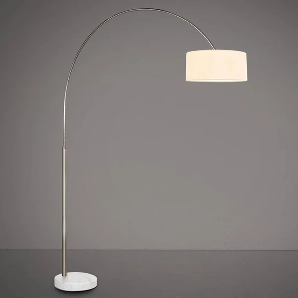 Sonneman 4097.13K - Arc Shade Floor Lamp, Satin Nickel