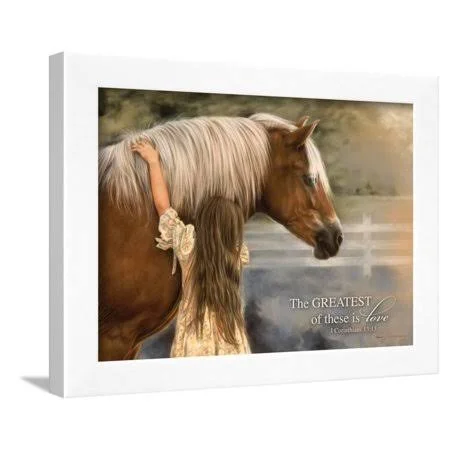 The Greatest Framed Print Wall Art by Leslie Harrison - Size: 16 x 12, White
