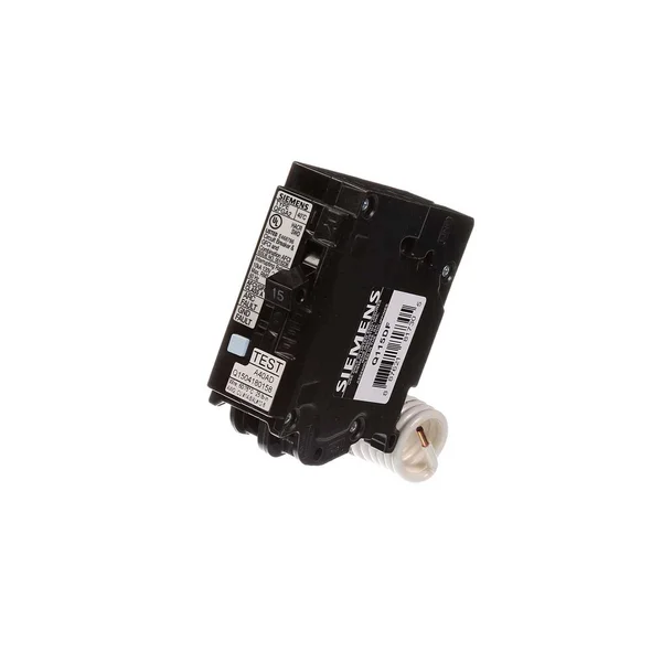 Siemens Q115DF 15-Amp AFCI/GFCI Dual Function Circuit Breaker, Plug on Load Center Style