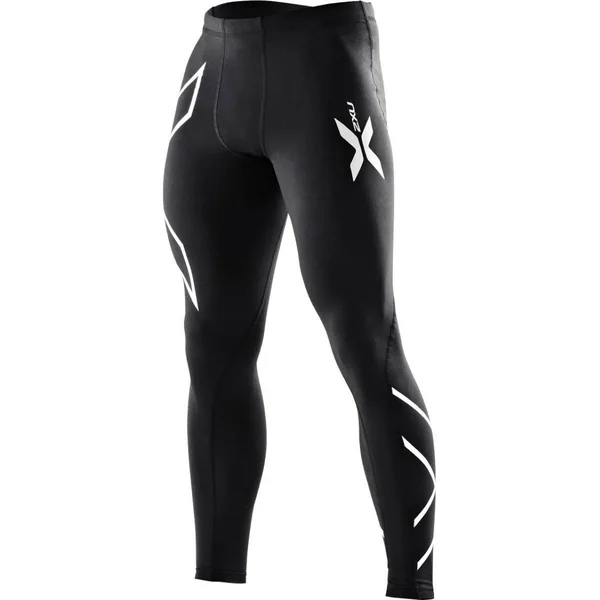 2XU Men's Compression Logo Tights Black/Black