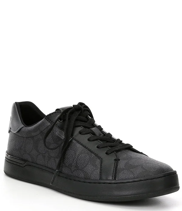 Coach Men's Low Line Signature Low-top Sneakers - Charcoal