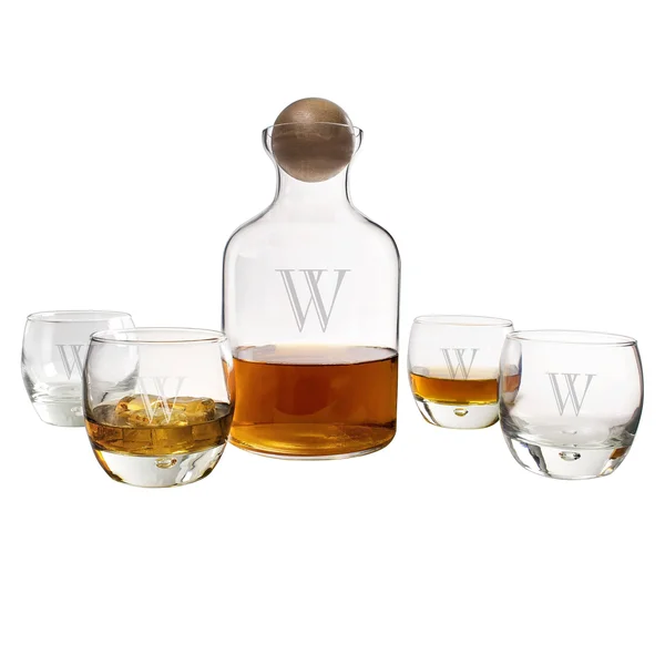 Cathy&s Concepts 5-Piece Personalized Decanter Set