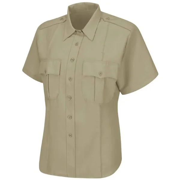 Horace Small Men's Sentry Short Sleeve Shirt with Zipper - Blue, 14.5