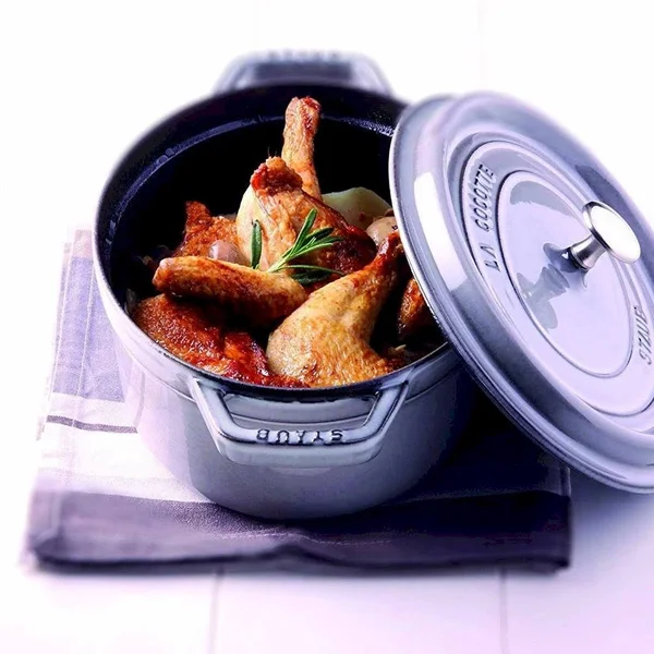 Staub Oval Cocotte 5 7/8 inch Graphite Grey