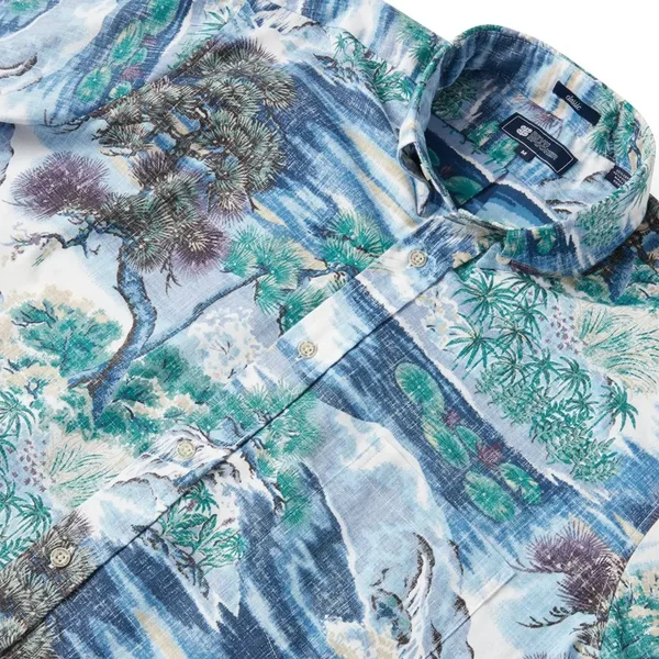 Reyn Spooner Men's Hawaiian Aloha Shirt, Scenic Print - Button Front