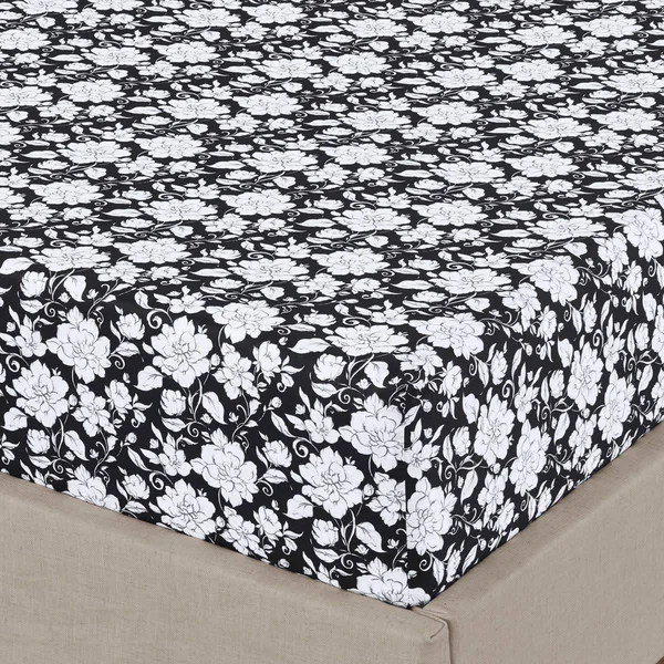 Printed Cotton Sheet Set 300 Thread Count Queen, Agnes