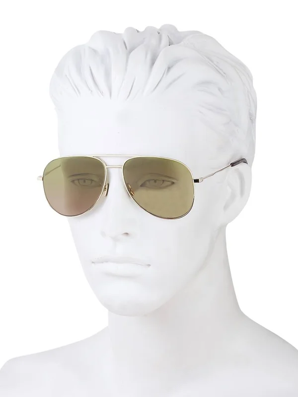 Saint Laurent Men's Classic 59mm Pilot Sunglasses - Gold One-Size