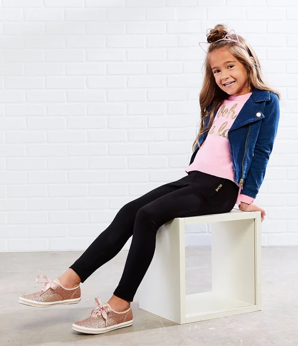 Keds x Kate Spade New York Champion Glitter Sneaker Rose Gold - Size 10 M Toddler Shoes