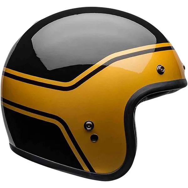 Bell Custom 500 Helmet (Streak Gloss Black/White - Small)