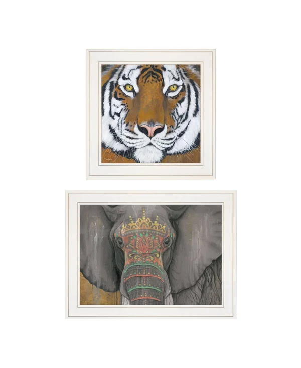 Trendy Decor 4U 2-pc Vignette wildlife II Wall Art