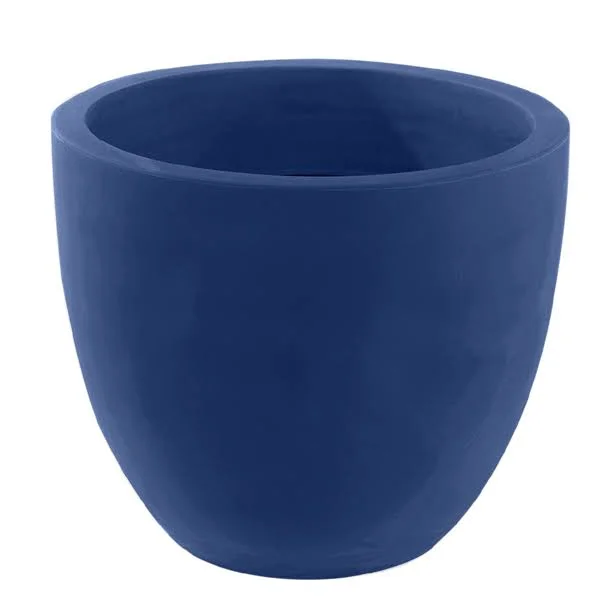 Cuenco Resin Pot Planter Vondom Navy 16.75x22 H x 19.75x22 W x 19.75x22 D