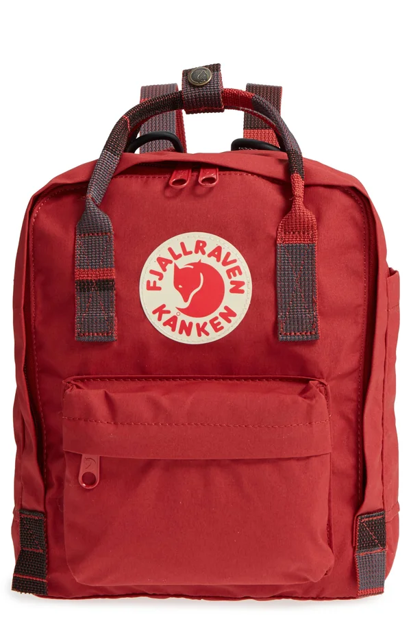 Fjallraven, Kanken Mini Backpack - Deep Red/Random Blocked