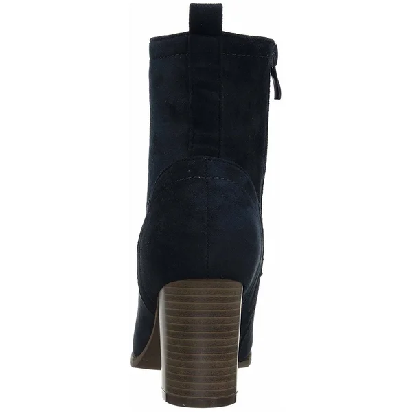 Journee Collection Womens Baylor Fabric Almond Toe Ankle Fashion Boots