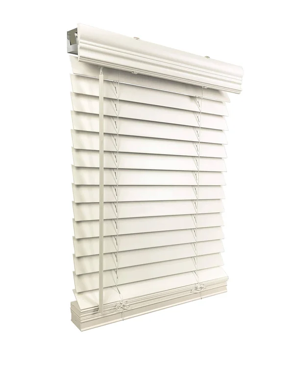 2 inch Cordless Faux Wood Blind 68.5 inch W x 60 inch H - Inside Mount