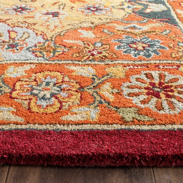 Safavieh Heritage Multi/Red 4 ft. x 4 ft. Square Area Rug