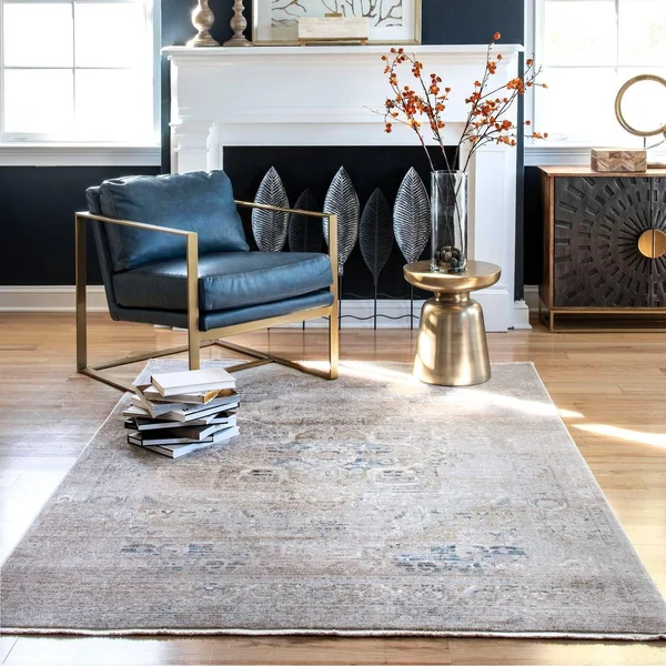 nuLOOM Jayden Cardinal Medallion Area Rug - 5& 3x22 x 7& 3x22 - Beige