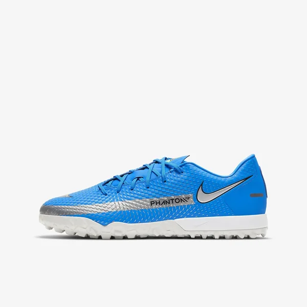 Nike Phantom GT Academy TF Turf &Photo Blue Metallic Silver& CK8470-400 (US Size 10)