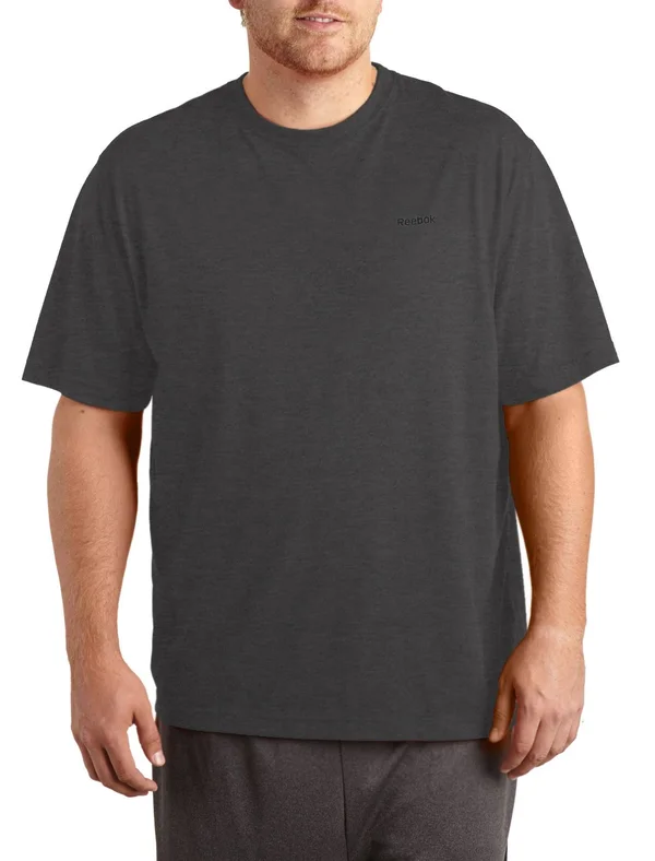 Big & Tall Reebok Speedwick Tech Tee - Grey - Size 1X - Men's